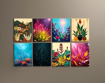 Botanical Art Print Collection: 40 Flora Illustrations (Digital Download)