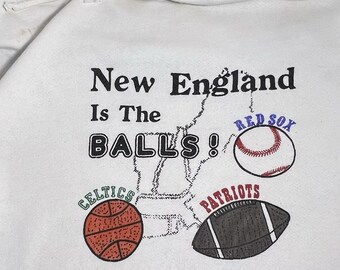 Vintage Super weights Russell New England Is The Balls Patriots Celtics Red Sox