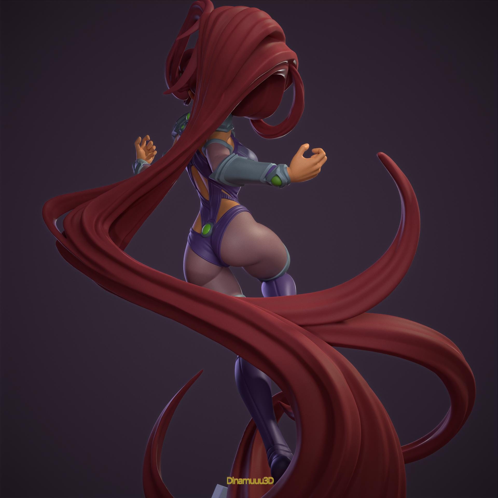 NSFW Starfire STL File for 3D Printing, Sexy DC Comics Model, Big Boobs