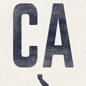 California Poster Download, Vintage Style Digital Woodcut Wall Art, CA ...