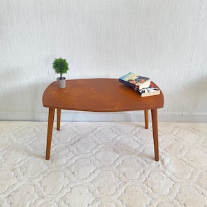 Wooden Modern Style Coffee Table, Wood Coffee Table, Oval Coffee Table, Walnut Coffee Table, Tea Coffee Table, Coffee Table, Round Coffee Ta