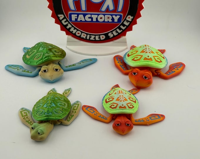3D Printed  Sea Turtle matching pair 1 large and 1 small