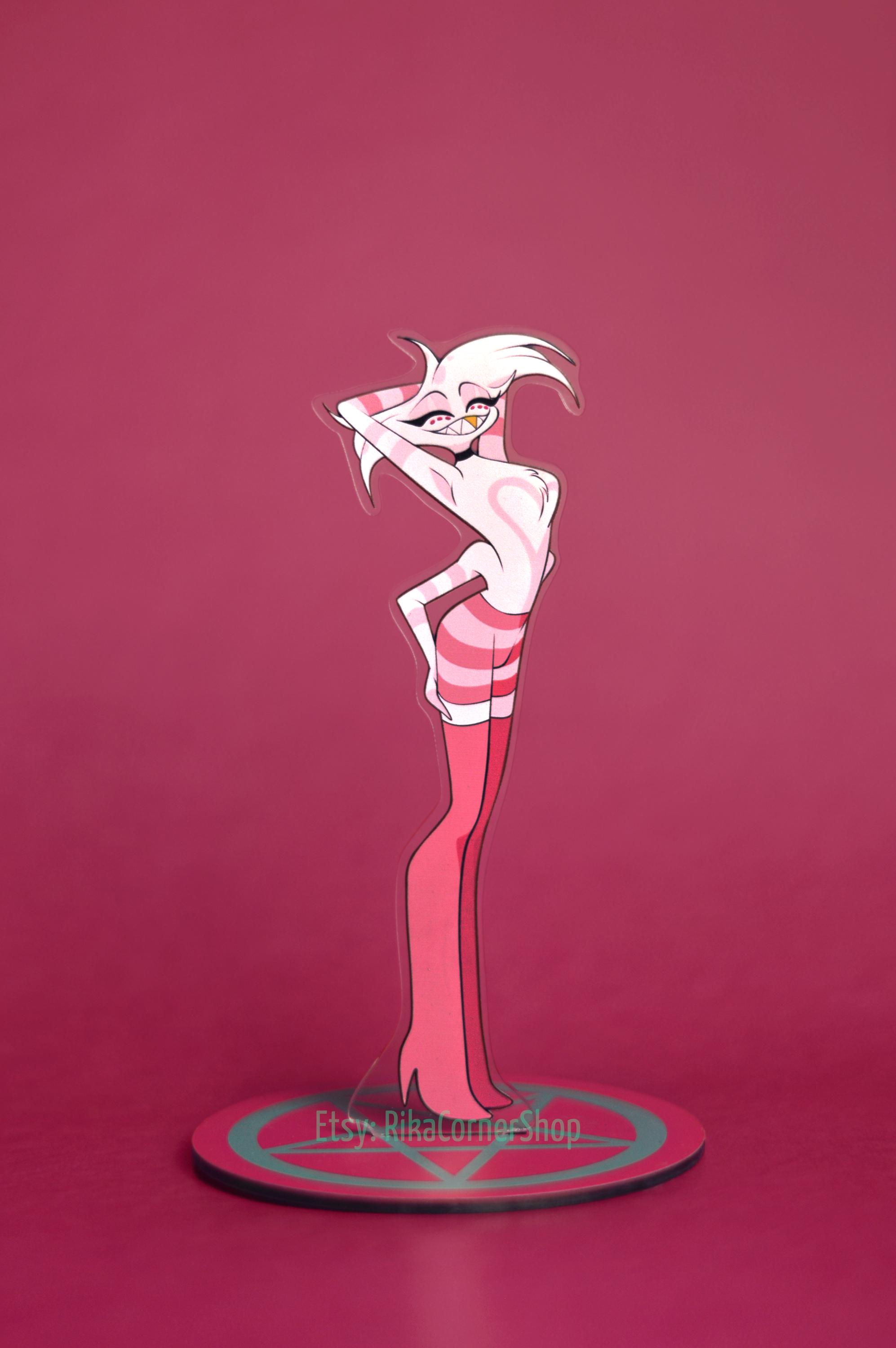アクリルスタンド Hazbin Hotel Angel Dust acrylic standee Official* Hazbin Hotel Angel Dust Acrylic Standee Lot Of 2