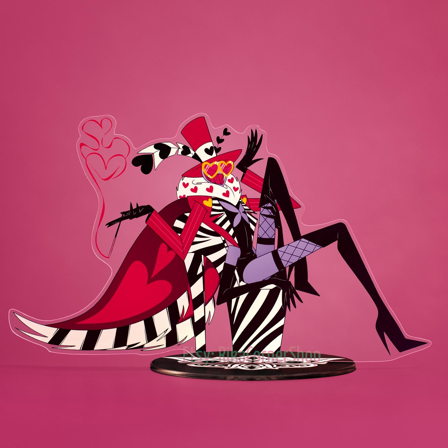 Valentino on High-heel Chair Hazbin Hotel Acrylic Standee - Etsy
