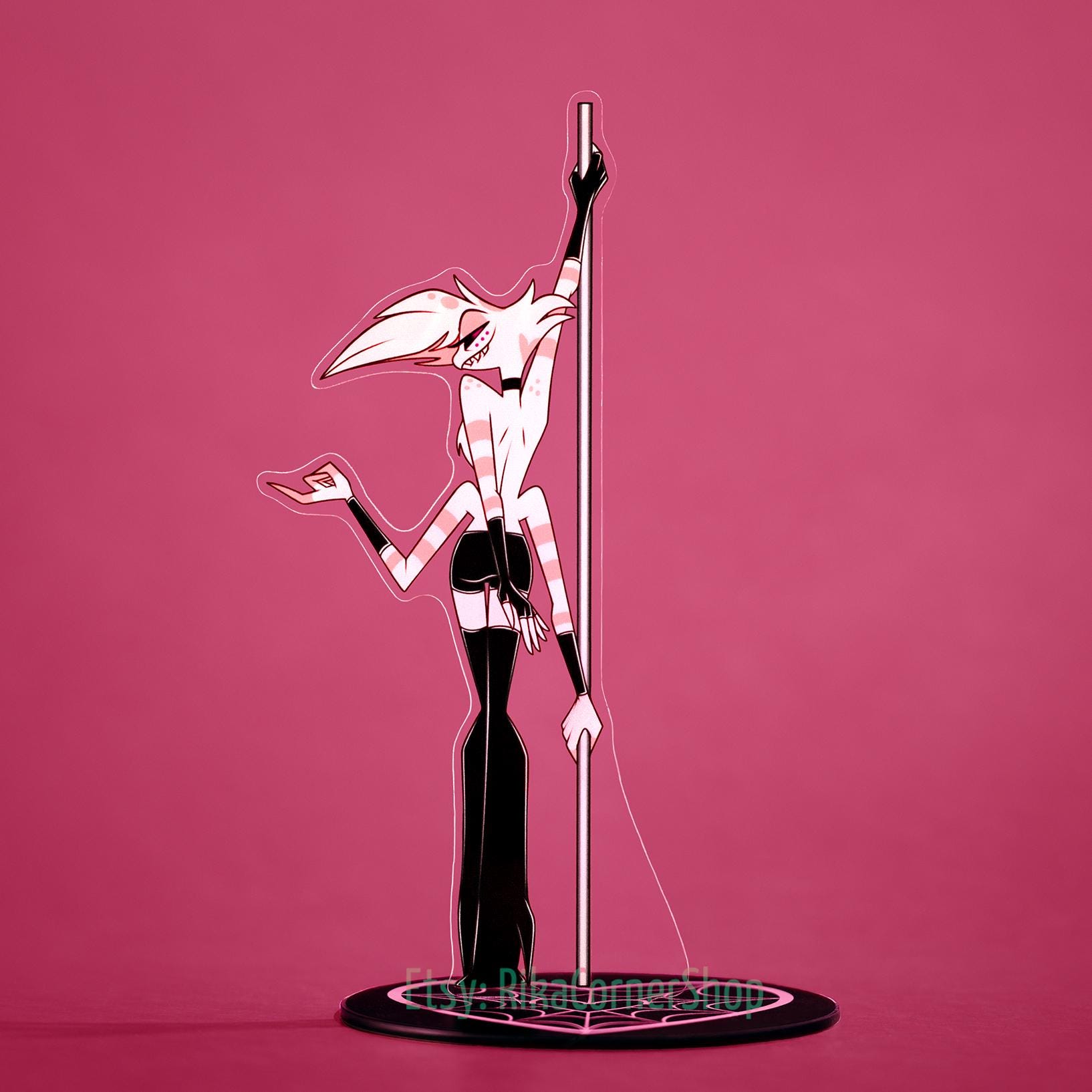 Angel Dust Hazbin Hotel Acrylic Standee | Pole Dance - Etsy
