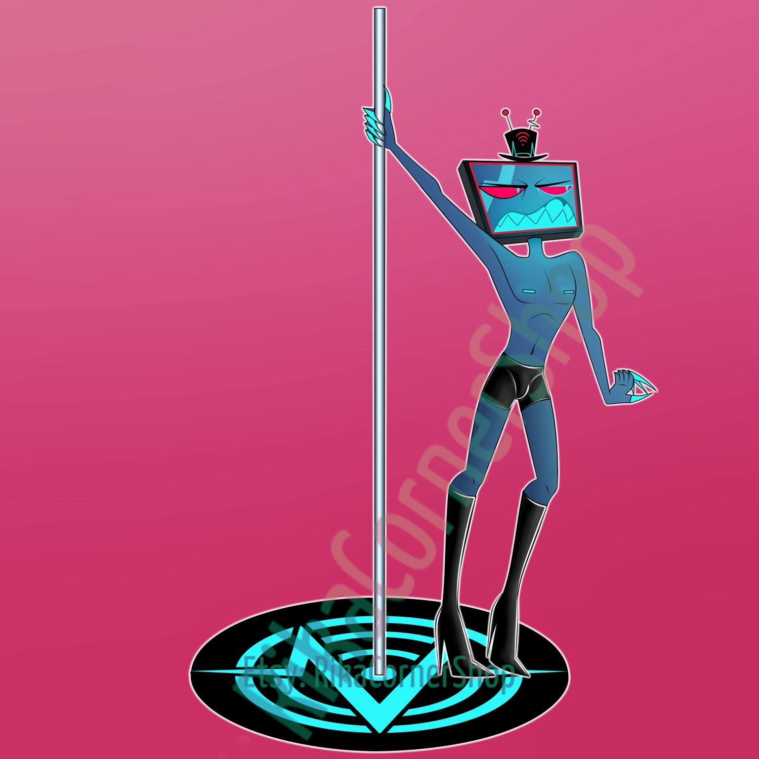 Vox Hazbin Hotel Acrylic Standee | Pole Dance - Etsy Canada