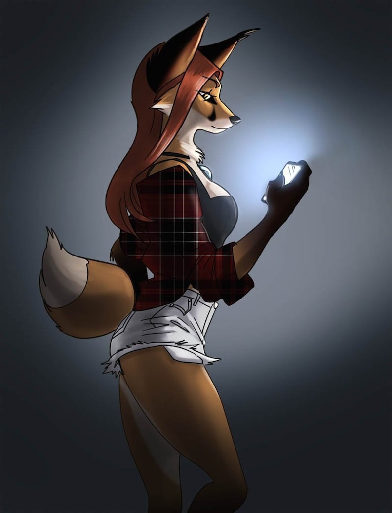 Aus einem fuchs mädchen anthro