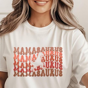 MamaSaurus T-Shirt, Dinosaur Mom Shirt, Funny Dino Mom Tee, Gift for Mom, Cute Dinosaur Shirt for Women, Mom Birthday Gift