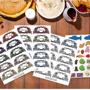 Etiquetas de alimentos: etiquetas reutilizables, removibles, para contenedores de alimentos, compatibles con marcadores de borrado en seco, impermeables.
