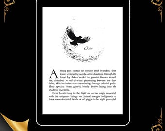 Vogel Kapitelüberschrift | Elegante Canva Bearbeitbare Buchgrafiken | Digitaler Download für Autoren & Verlage