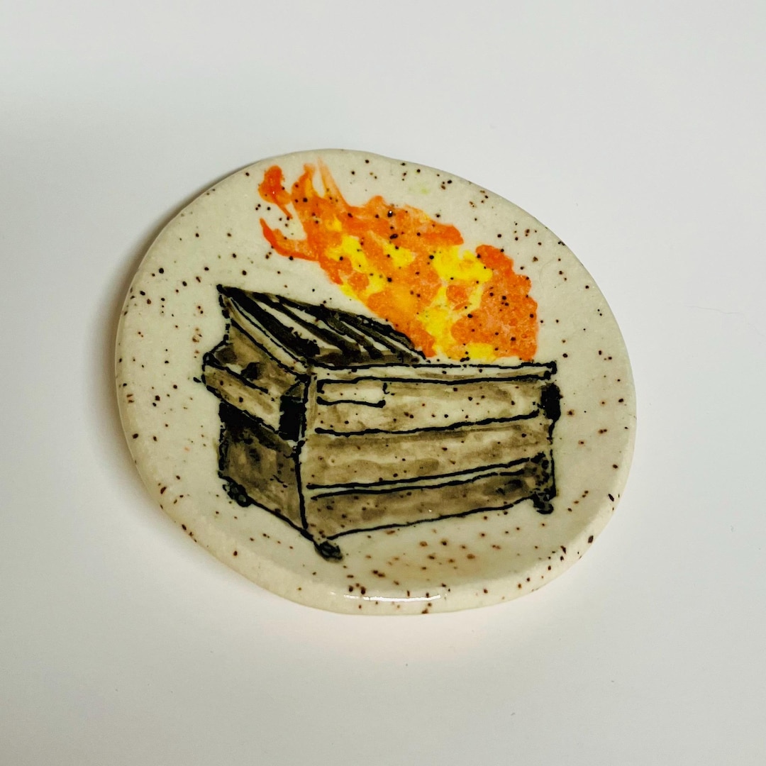Ceramic Container For Fire Dumpster Fire Ceramic Stoneware Handmade Ring Dish - Etsy
