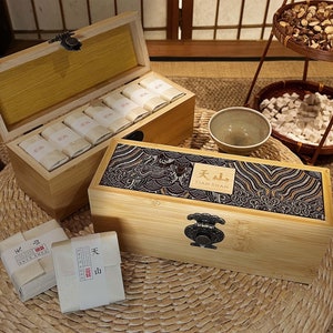 Coffret Thé Détox | Infusion Naturelle | Cadeau unique | Cadeau de noël, d'anniversaire | Idéal pour elle, maman, mamie | Tisane de luxe