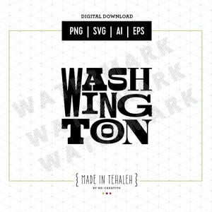 Washington State svg / WA State cut-Datei / SVG-Datei / State Type Digital Art / PNW svg / Digital Clip Art / Pazifischer Nordwesten