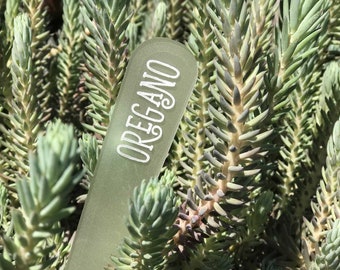 Frosted Acrylic Custom Personalized Garden Markers / Plant Stakes