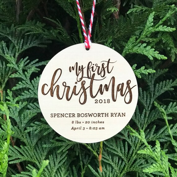 Baby's First Christmas My First Christmas Personalized Holiday