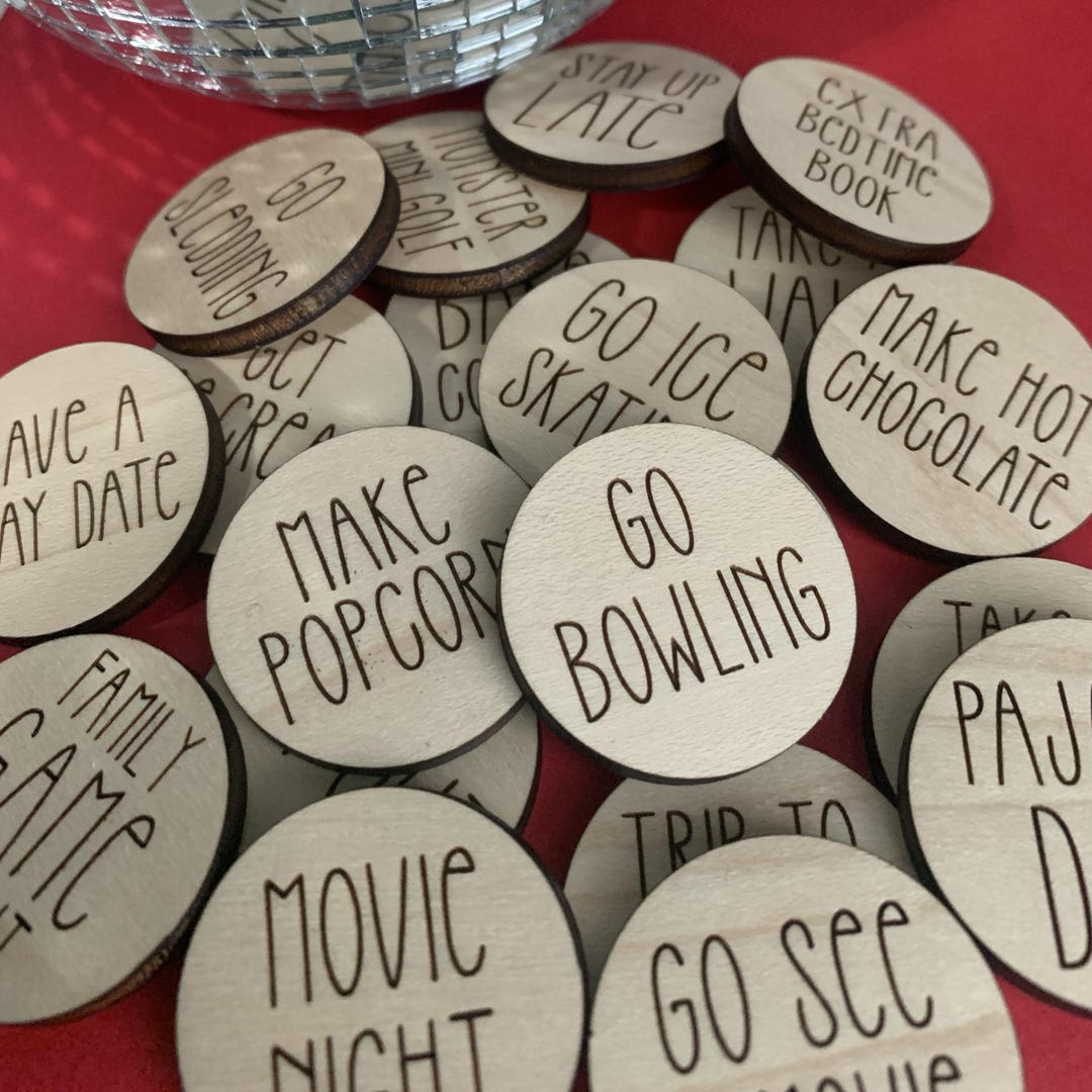 Custom Advent Tokens, Holiday Bucket List, Christmas Activities, Xmas ...