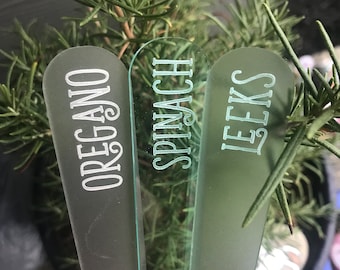 Custom Acrylic Plant Marker / Herb Garden / Garden Labels / Vegetable Markers / Garden Stake