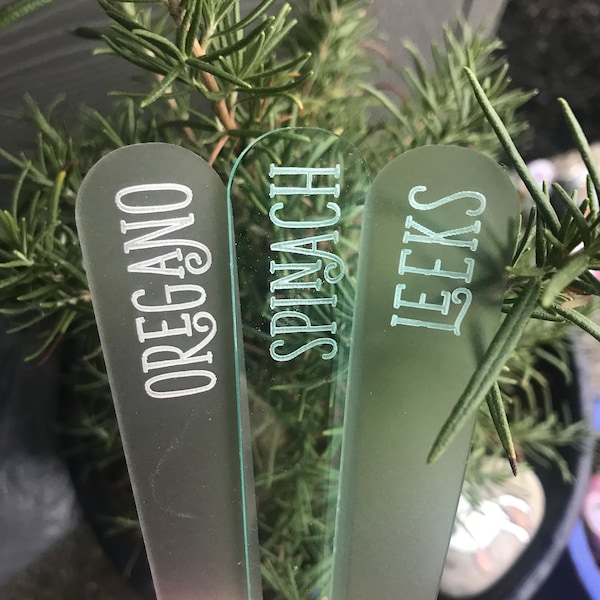 Custom Acrylic Plant Marker / Herb Garden / Garden Labels / Vegetable Markers / Garden Stake