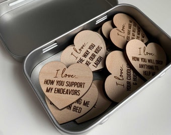 A Little Box of Reasons Why I Love You  / Anniversary Valentine Gift  / Love Reasons / Why I Love You / Husband / Wife /  Friend / Love Gift