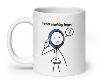 Funny Gen Z Slang Coffee Mug | Sarcastic Coworker Humor Cup