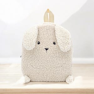 Sac à dos crème lapin pour enfants - Parfait pour les 0-8 ans, les enfants d'âge préscolaire et la garderie