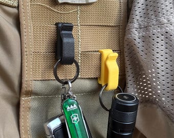MOLLE Clips – Pack of 2 | Key, Glove, Tool Hooks | Fibre-Reinforced Plastic | Made in the UK