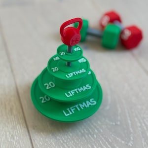 Enfeites de árvore de Natal para academia, perfeitos para amantes de academia, levantadores de peso, levantadores de peso, crossfitters ou treinadores, árvore de placas de peso