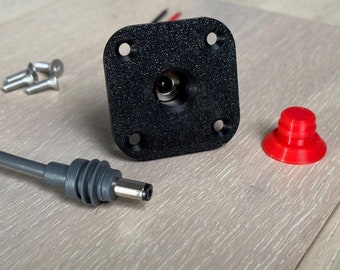 Starlink Mini DC Cable Weatherproof Female Socket- Panel Mount,  5.5 x 2.1mm 2-Pole DC Power Jack Female 14AWG