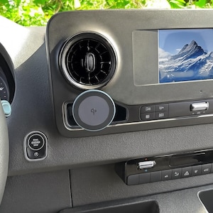 Phone Holder and Charger for Mercedes Sprinter  2018-2024 VS30 W907 W910 2018-2024