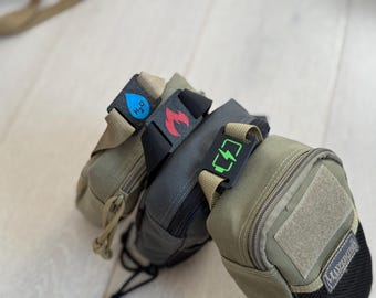 Tag Molle | Marker do plecaków, airsoftu, sprzętu i wyposażenia taktycznego | Naszywki identyfikacyjne MOLLE | Odznaka z klipsem MOLLE