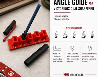 Sharpening Angle Guide for Victorinox Dual Sharpener | 5-Angle Sharpening Jig – EDC Care Tool