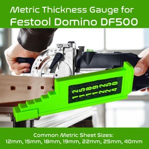 Festool Domino DF500 Thickness Gauge |  Festool Replacement 12–30mm Metric Guage | Made in the UK