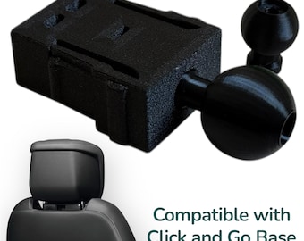 Click & Go to 17mm, 20mm and 1" Ball Head Rest Adapter for Land Rover Jaguar Base, Land Rover Click And Go