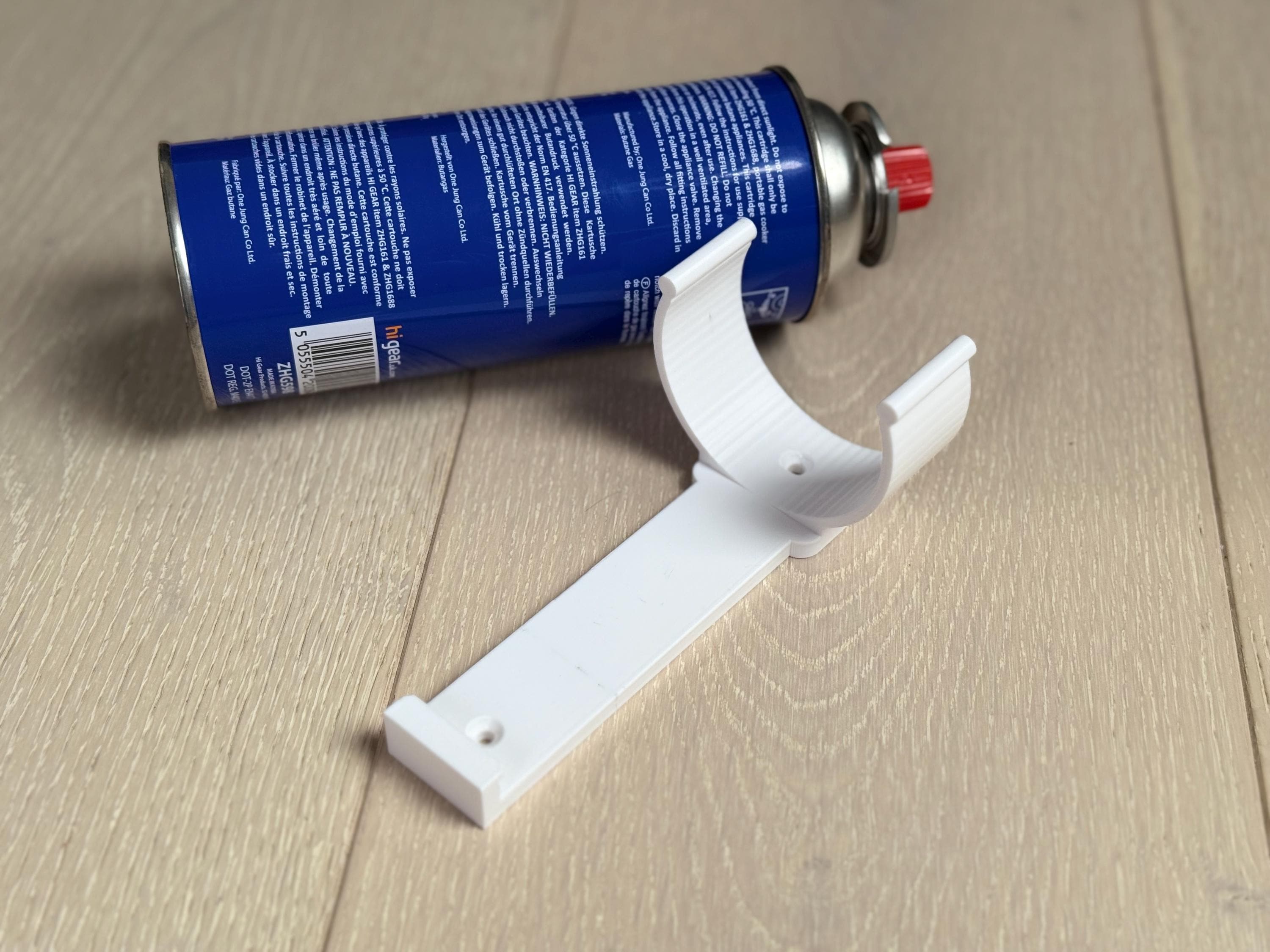 Porte-cartouche de gaz 220 g | Support de cartouche de gaz de camping | Support de cartouche de gaz | Clip pour cartouche de butane | Fabriqué au Roya