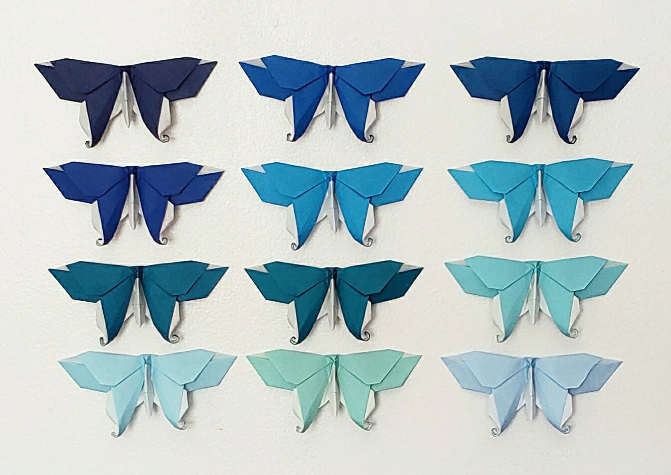 blue butterfly origami blue butterfly origami
