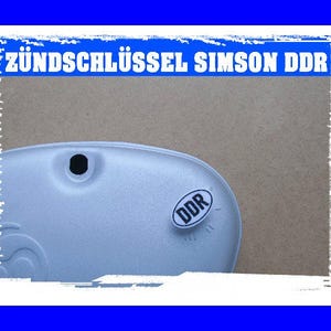SIMSON DDR IGNITION KEY Key ignition lock 2-colored with color variations Ddr Ifa Moped Vintage Car Tuning Styling Oldschool 3D-Print New