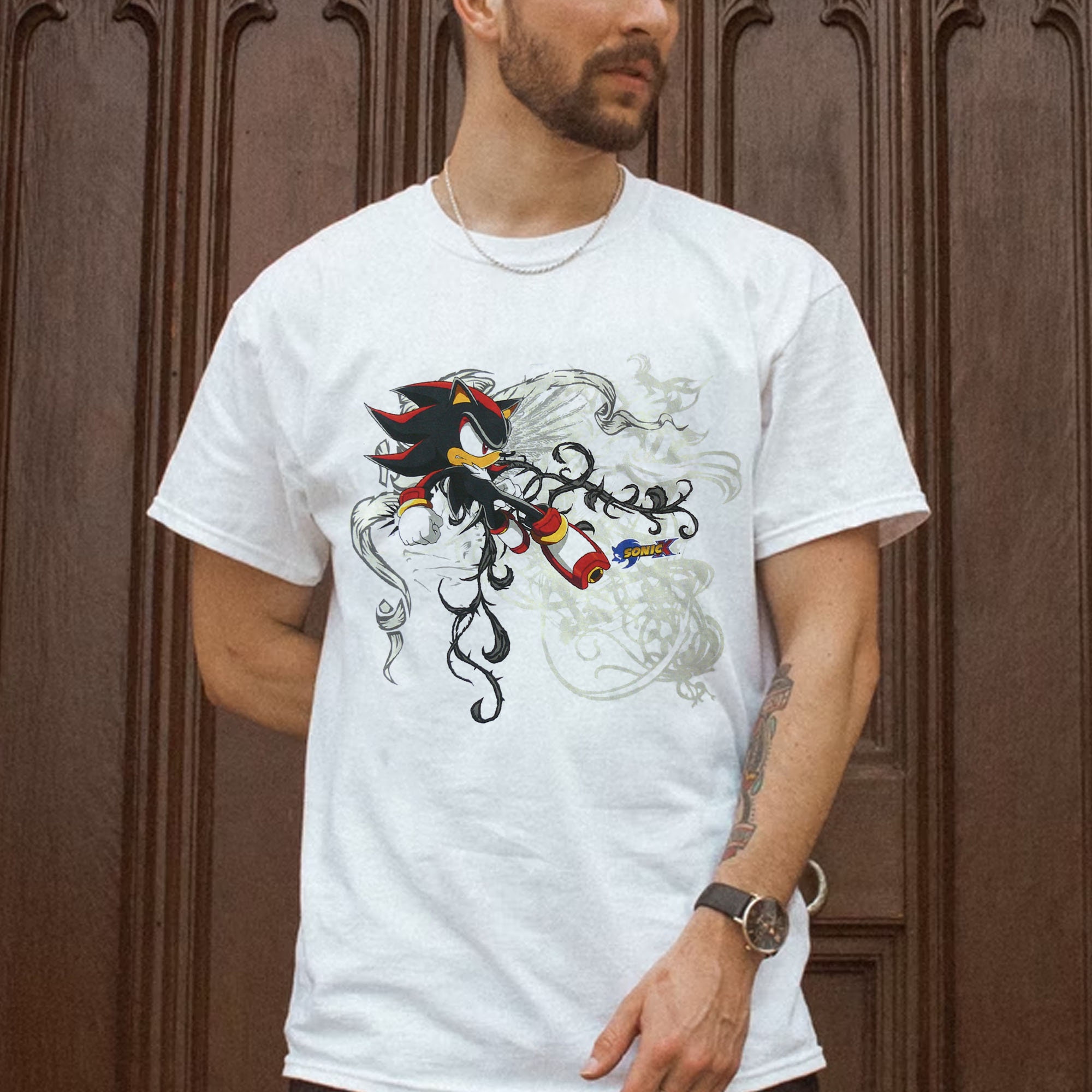 Sonic X Shadow White Tribal Jesse Pinkma Shirt - Teeholly