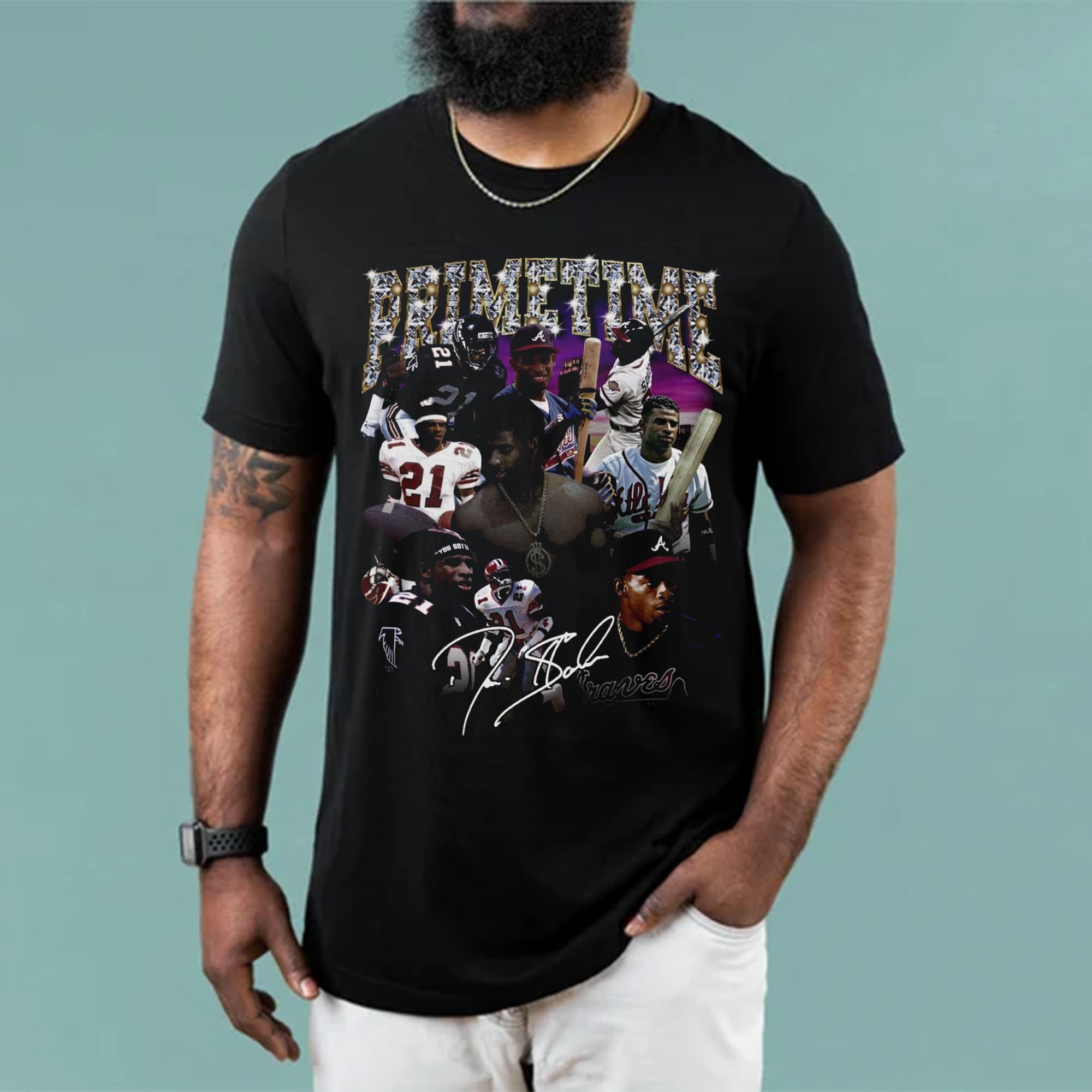 Deion Sanders Shirt, Deion Sanders Vintage Style Graphic Tee, Legend 49ers Football Shirt