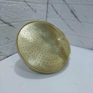 Cabezal de ducha de lluvia redondo de latón sin lacar hecho a mano: elegante y duradero