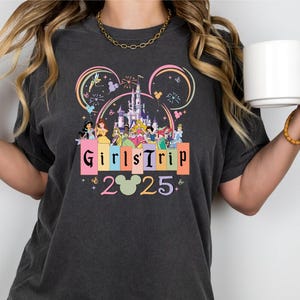 Comfort Colors Girls Trip Shirt, Disney Girls Trip 2025, Disney Girls Vacation Shirt, Besties Trip 2025 Shirt, Disney Family Trip 2025 Shirt