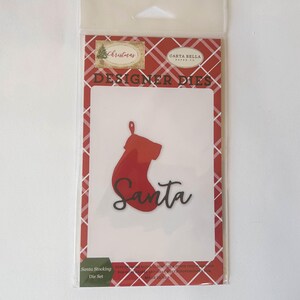 Santa Stocking Die Set from Carta Bella's Christmas Collection