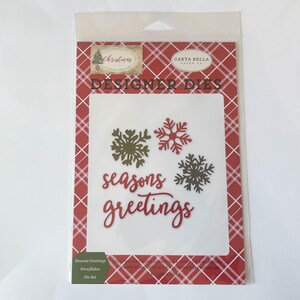 Seasons Greetings / Snowflakes Die Set from Carta Bella's Christmas Collection