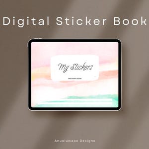 Digital Sticker Book PDF: 12 Themed Sections, Hyperlinked