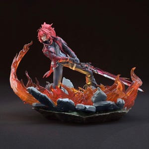 Diluc Statue STL File, 3D Digital Printing STL File for 3D Printers, Movie Characters, Games, Figures, Diorama 3D Model