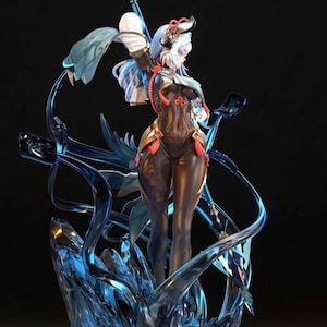 Shenne Statue STL File, 3D Digital Printing STL File for 3D Printers, Movie Characters, Games, Figures, Diorama 3D Model
