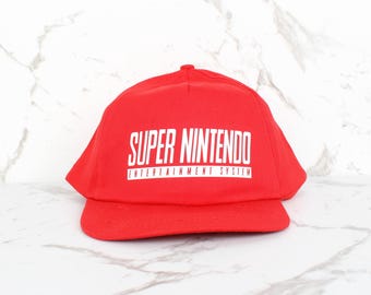 JUGEND Super Nintendo SNES Snapback Hat | Vintage Retro Gaming Baseballkappe | NES N64 Geschenk