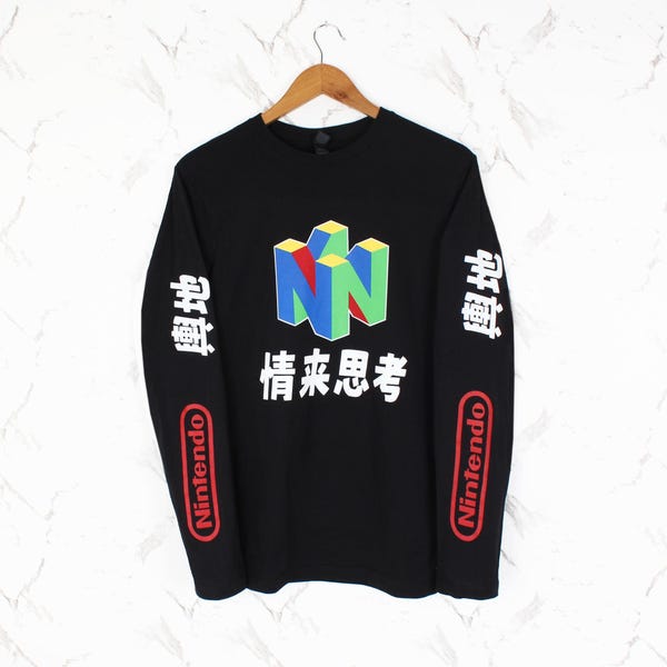 N64 Long Sleeve T Shirt | Retro Gaming Japanese | Nintendo Gift