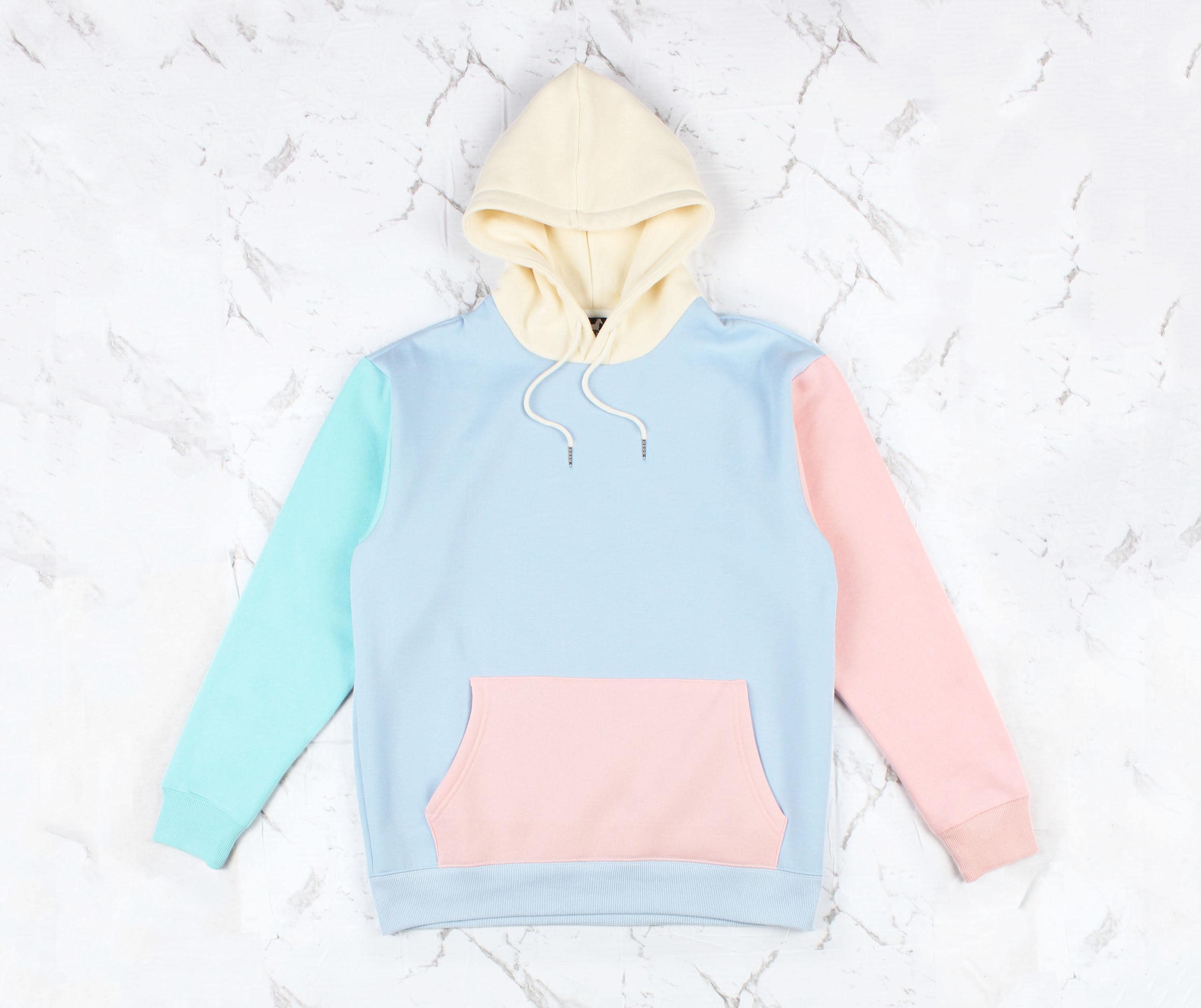 パーカー 「UNISEX ITEM」TWO‐TONE COLOR HOODIE レディース メンズ RED CAP GIRL パーカー 「a-r」「PEZ×RedCapGirl」イラスト刺繍