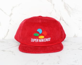 Super Nintendo SNES Snapback Cap | Cord Retro Gaming Baseballkappe | NES N64 Geschenk