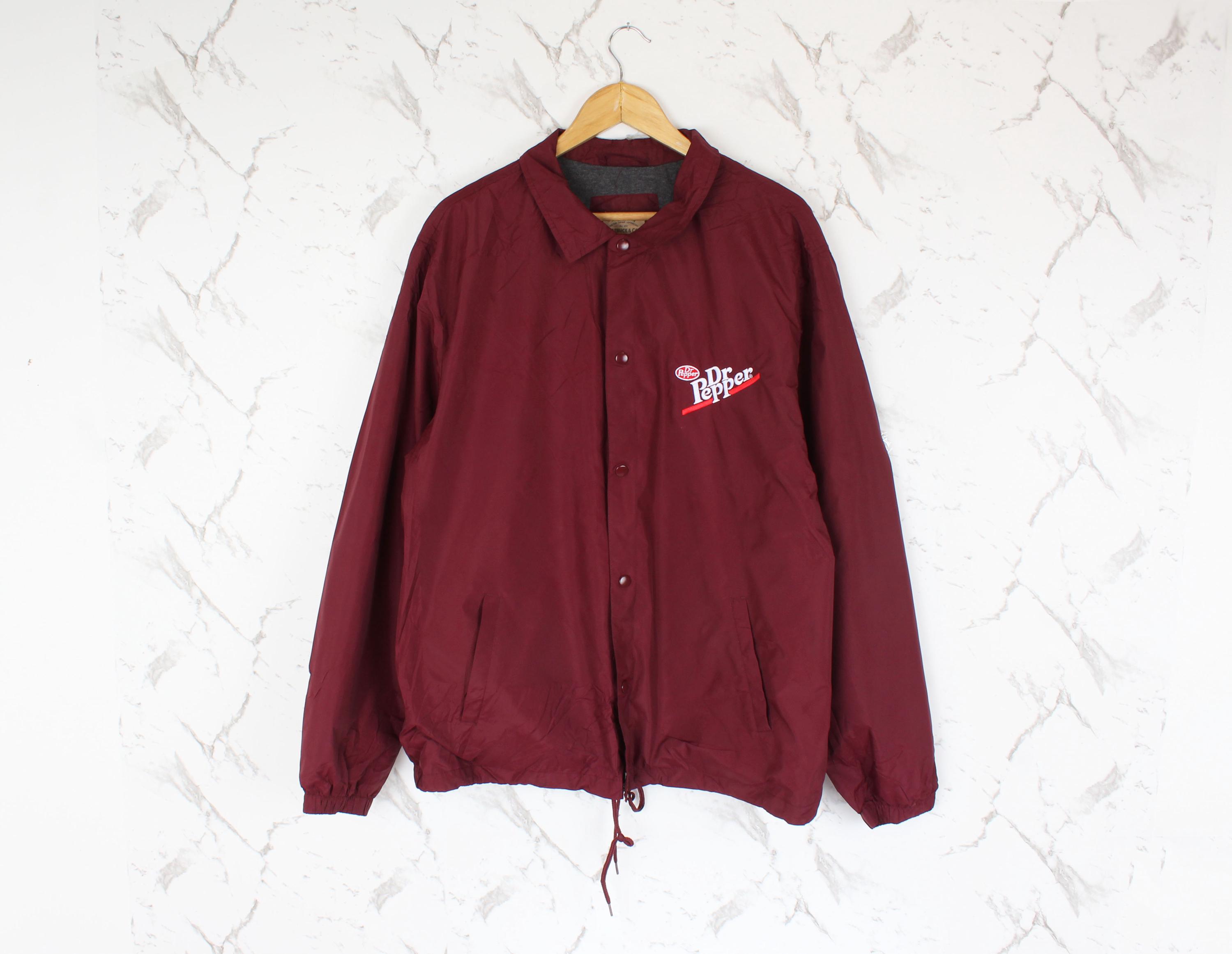 Vintage Dr Pepper Coach Jacket | LARGE | Windbreaker Jacket | - Etsy